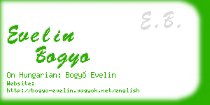 evelin bogyo business card